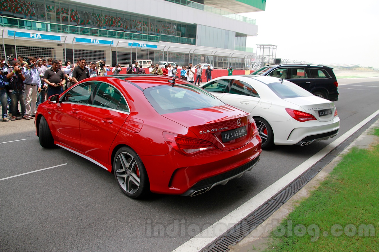 Mercedes CLA 45 AMG Red And White Colours India Launch