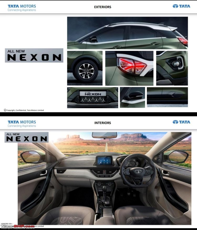 Tata Nexon Interior Features Specs Variants Leaked To Be Inr