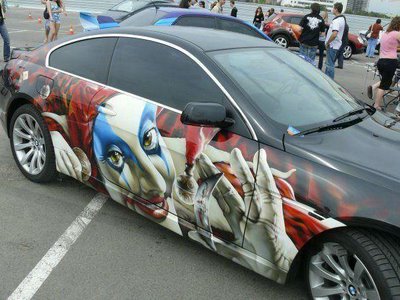 Graffiti Artist Paints Incredible Initial D Manga-Style Art Cars