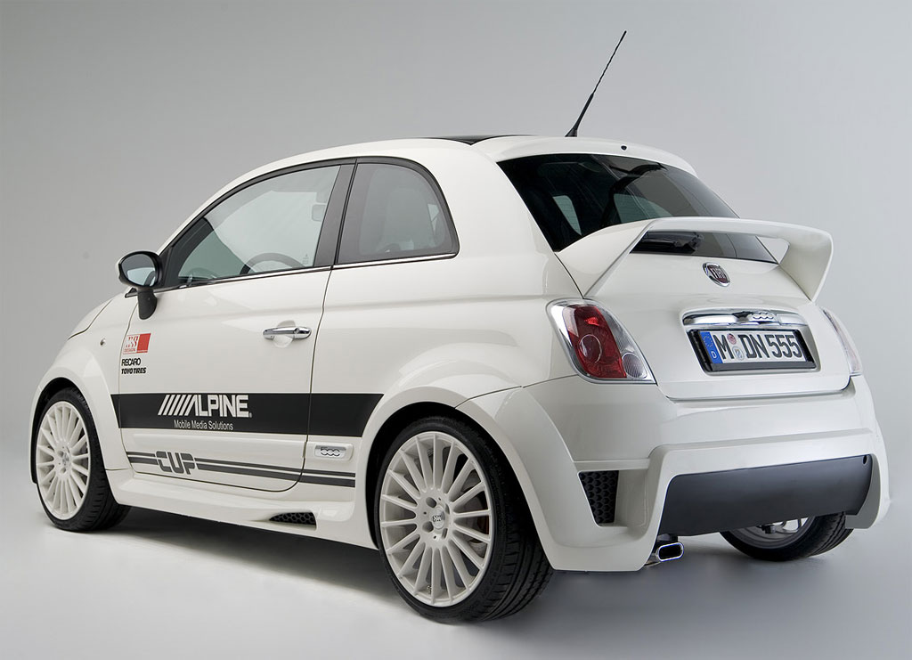 fiat 500 rear tailgate spoiler