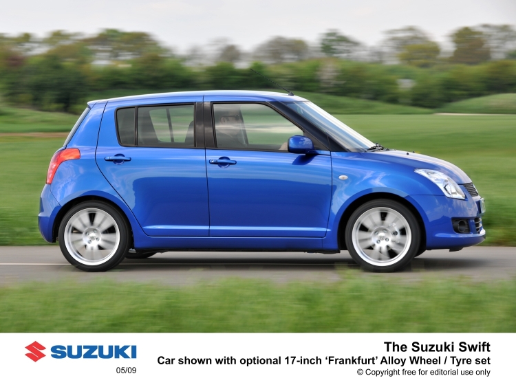 Suzuki's new Alloy wheels for Swift in the U.K