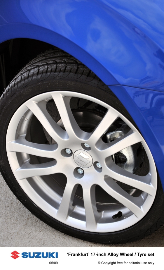 Suzuki's new Alloy wheels for Swift in the U.K