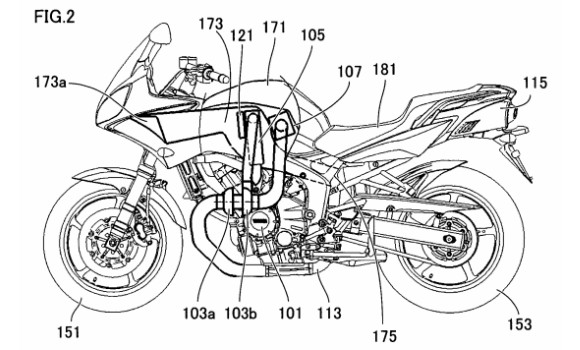 Yamaha S Diesel Motorbike Ready Patent And Images Describe How