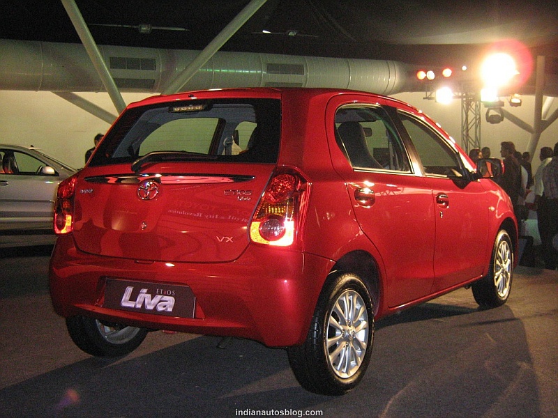 Toyota Etios Liva red rear