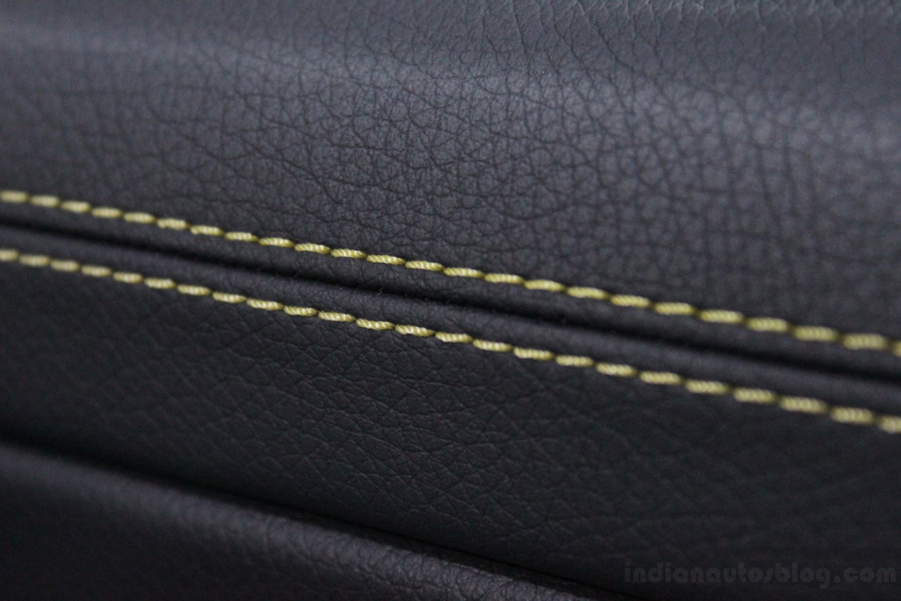 Mercedes CLA yellow seat stitching