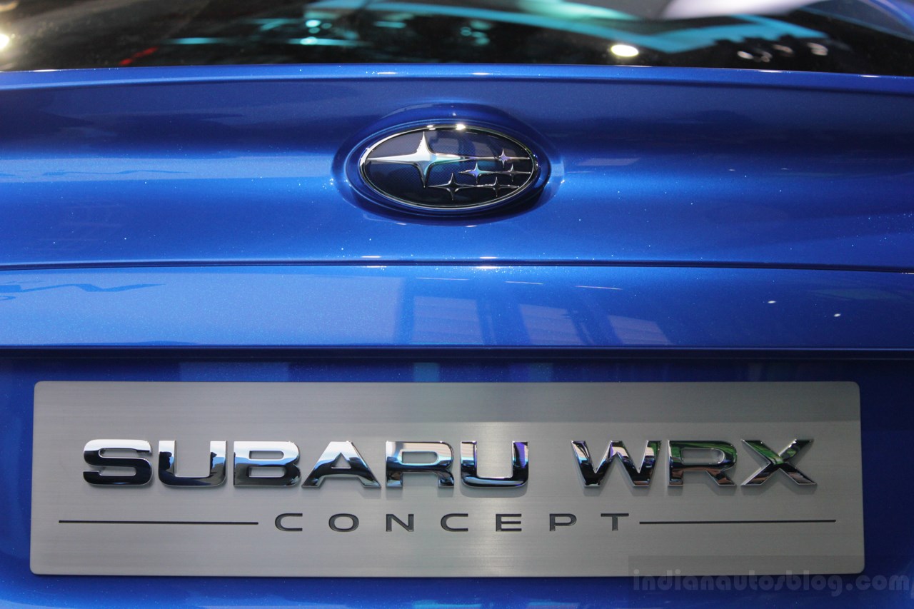 Subaru WRX concept number plate enclosure