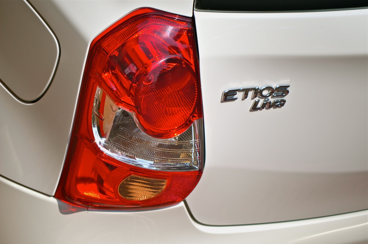 Rear tail light of refreshed Toyota Toyota Liva