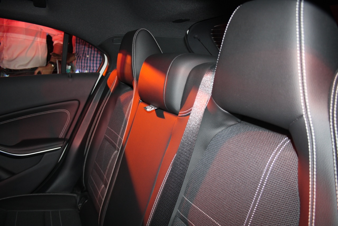 Mercedes A Class rear seat headrests