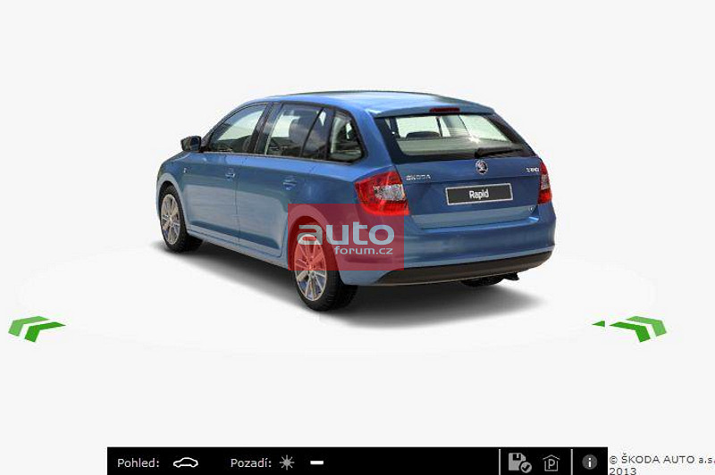 Skoda Rapid Spaceback leaks through the online configurator