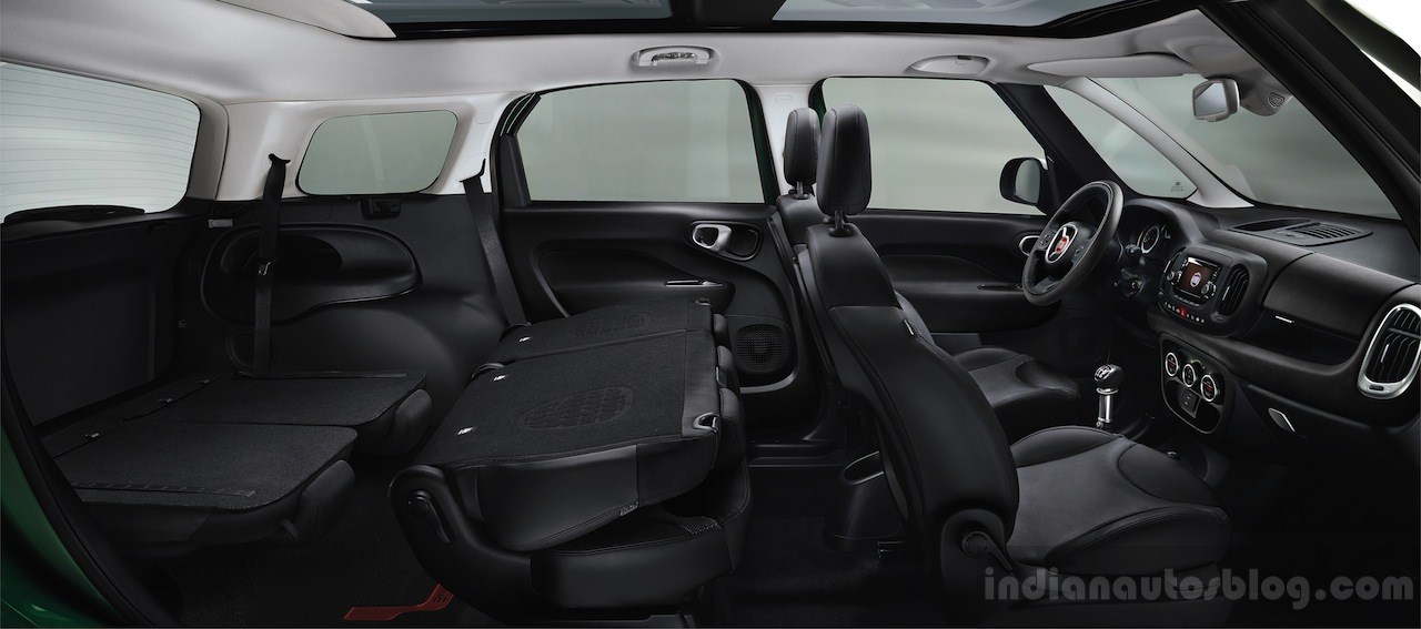 Fiat 500L Living rear seats folded