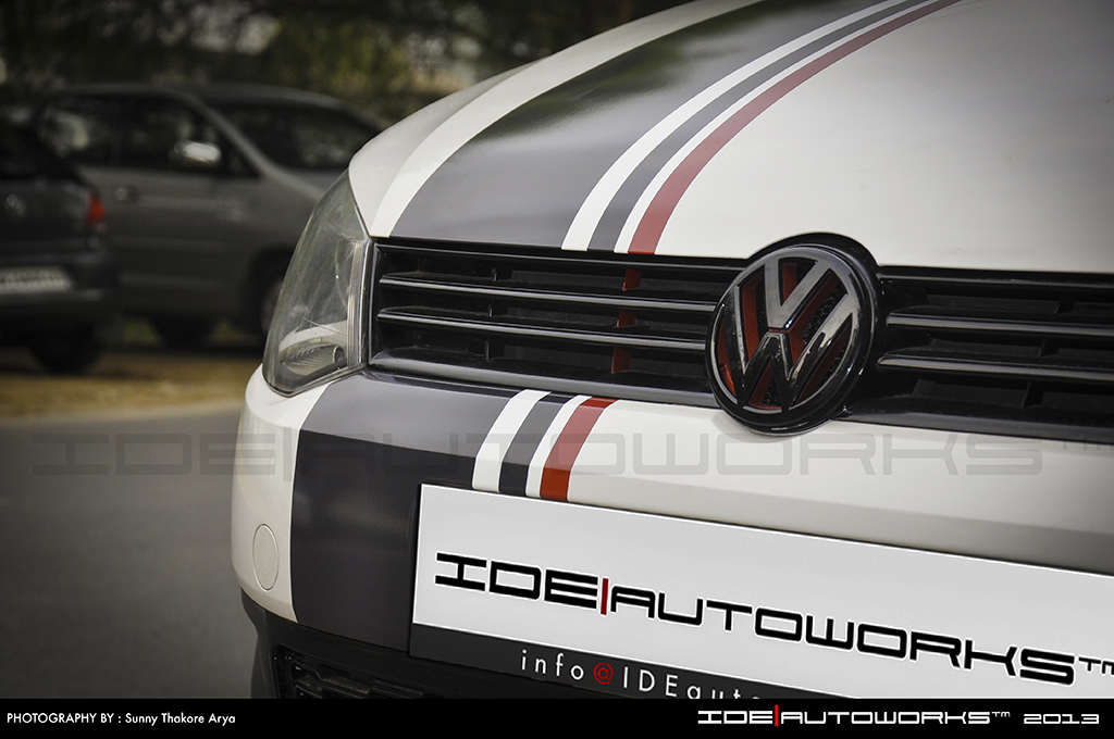 Front grill of the VW Polo modified by IDE Autoworks