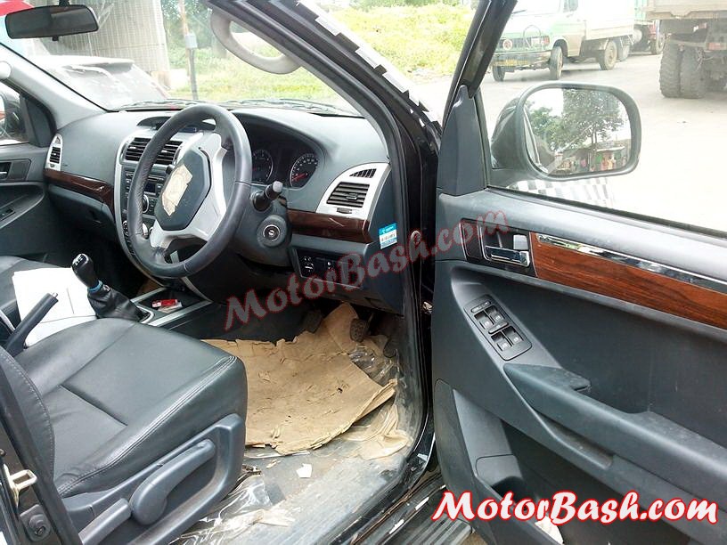 Foton Tunland spied in India interiors