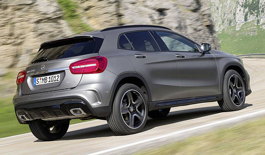 Mercedes GLA rear three quarter