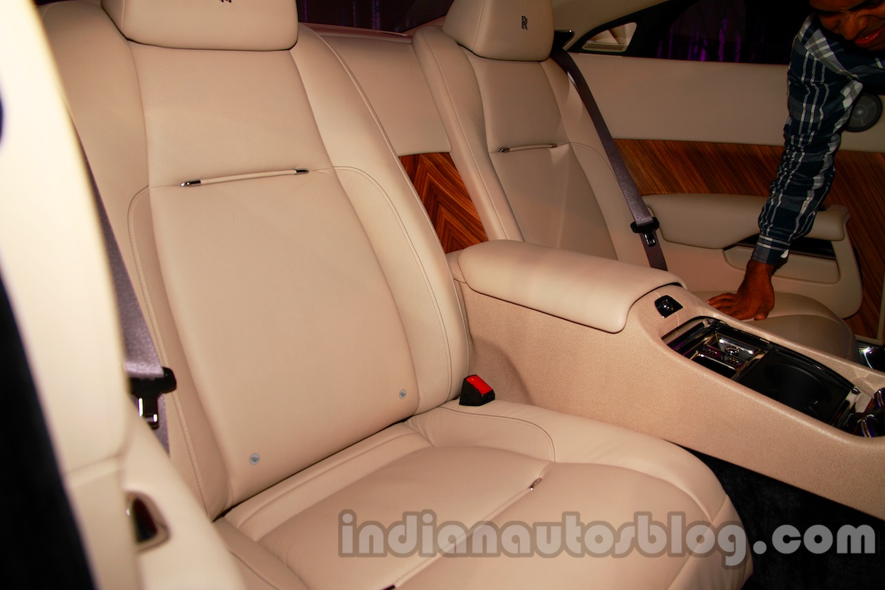 Rolls Royce Wraith launched in India rear seats