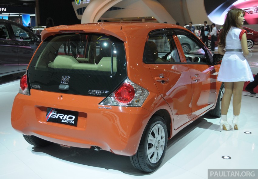 Honda Brio Satya rear three quarter