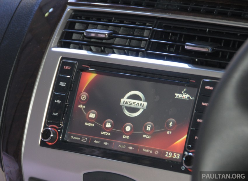 Nissan Grand Livina facelift entertainment system