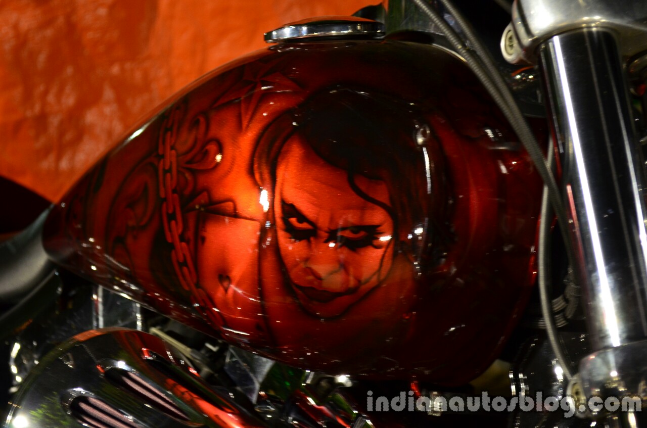 Harley Davidson India Joker customized fuel tank