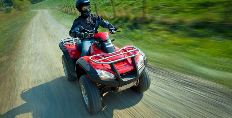 Red honda four online wheeler