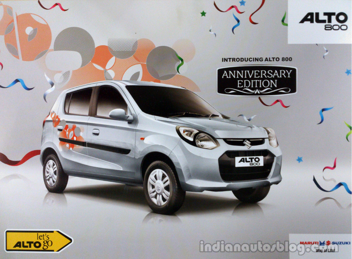 Maruti Alto 800 Anniversary Edition Launched At Rs 3 12 Lakh