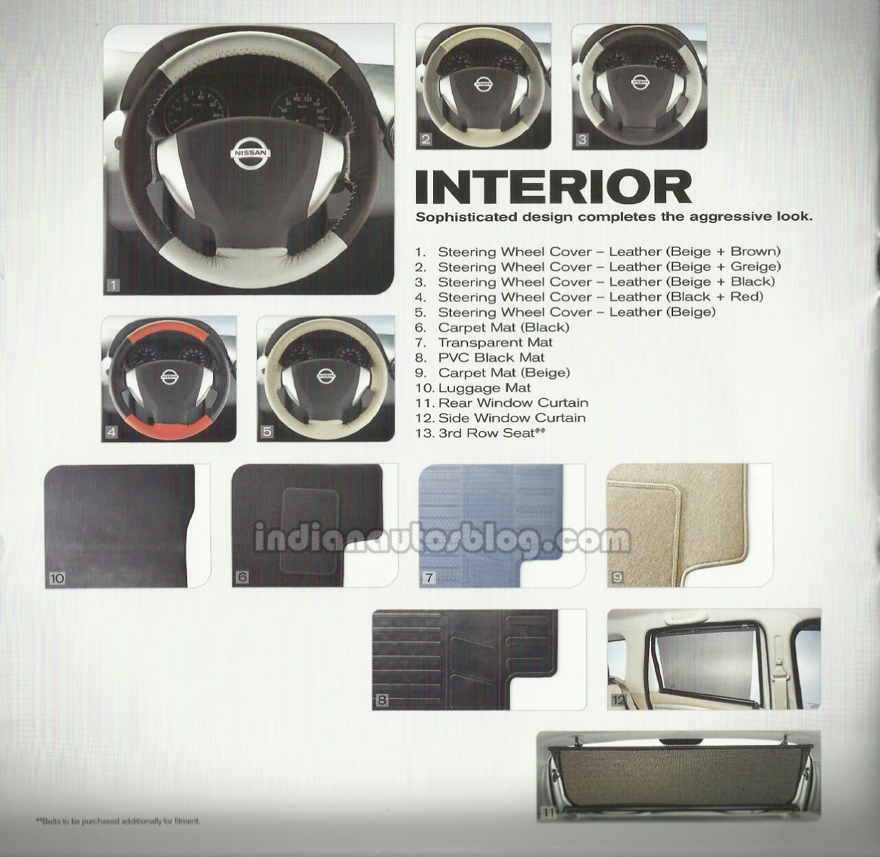 Nissan Terrano steering wheel cover