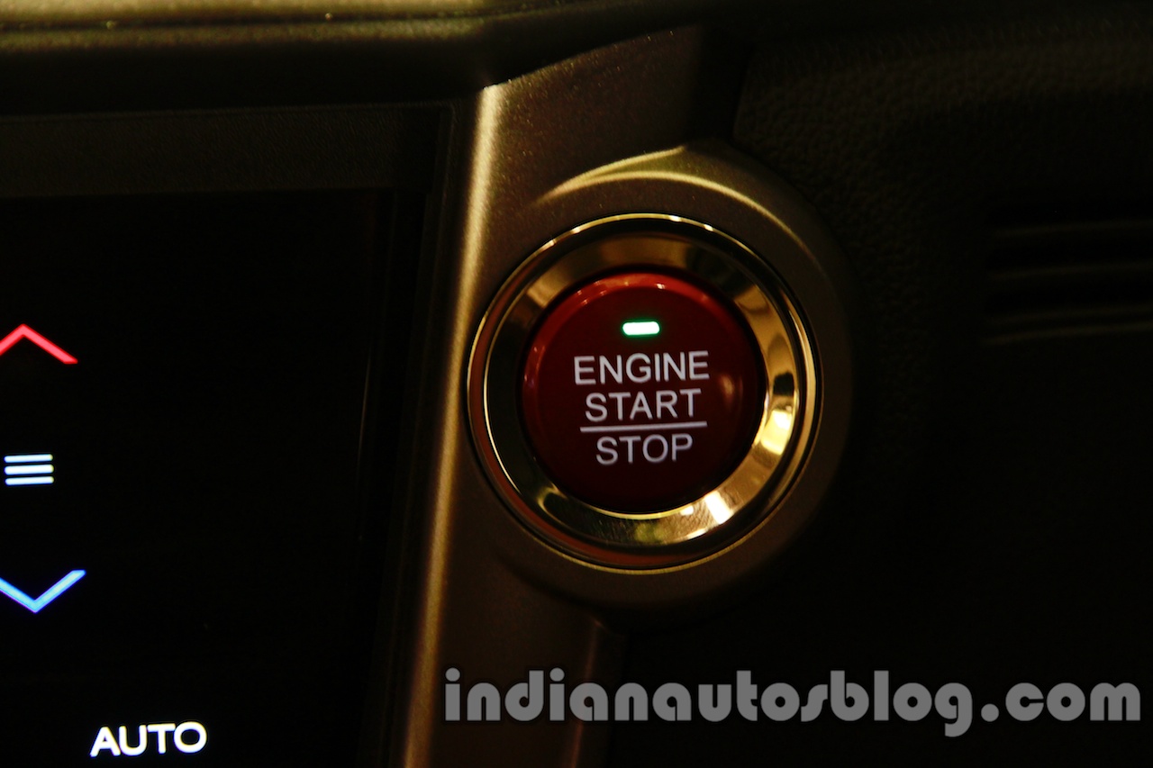 All New Honda City in India engine start stop button