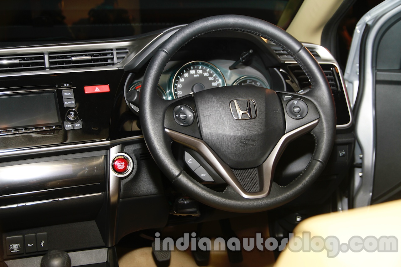 All New Honda City in India steering wheel