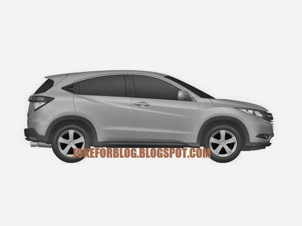 Honda Urban SUV patent leak side view