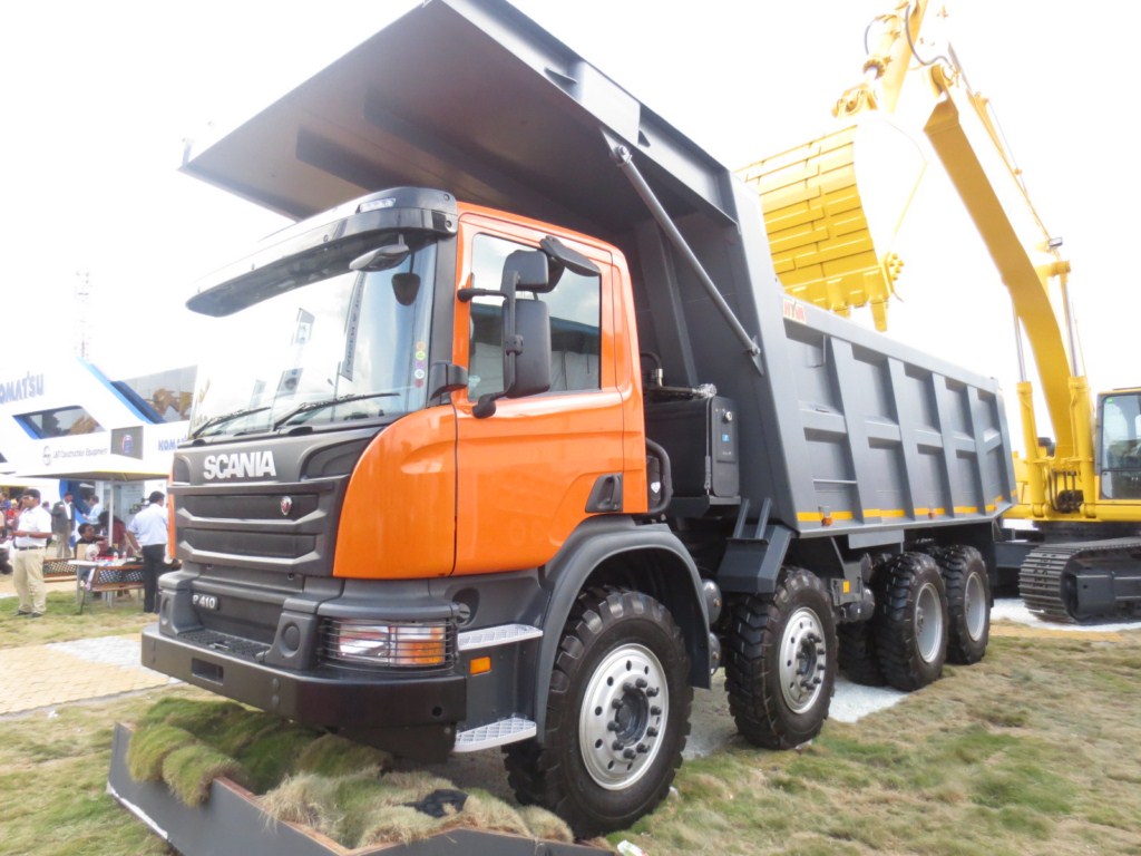 India Made Scania P 410 Tipper Debuts At Excon 13