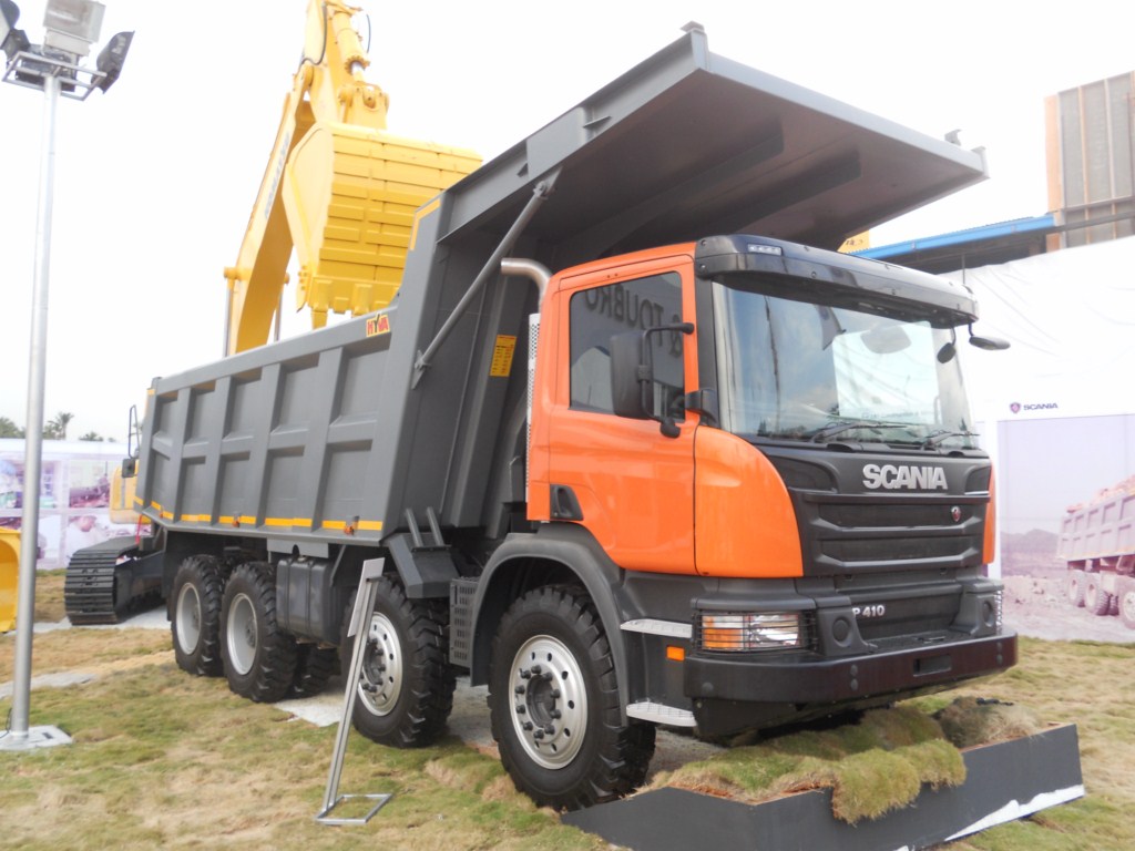 India Made Scania P 410 Tipper Debuts At Excon 13