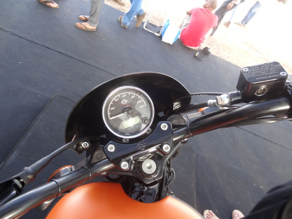 Harley Davidson Street 750 instrument cluster at The India Bike Week 2014