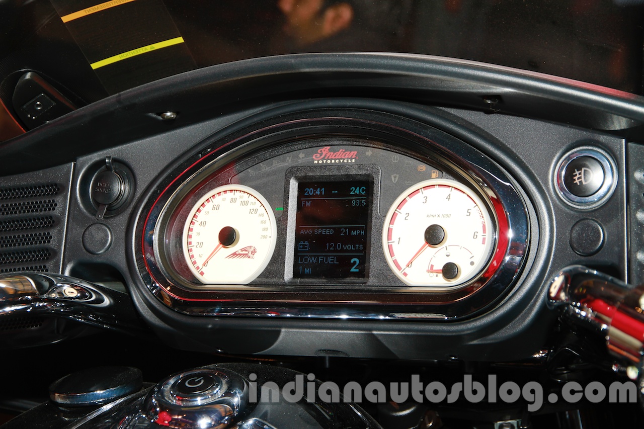 Indian Chieftain speedometer from the launch in India