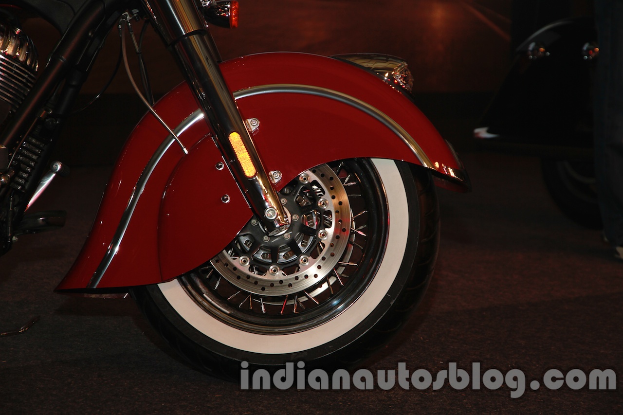 Indian Classic front wheel and disc brake