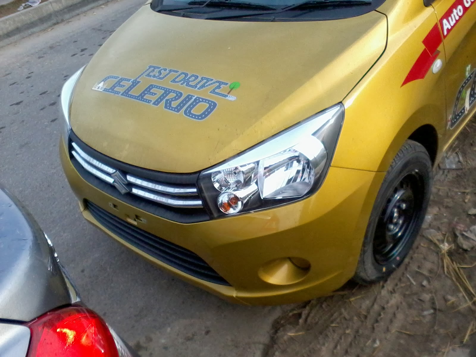 Maruti Celerio demo car spyshot nose