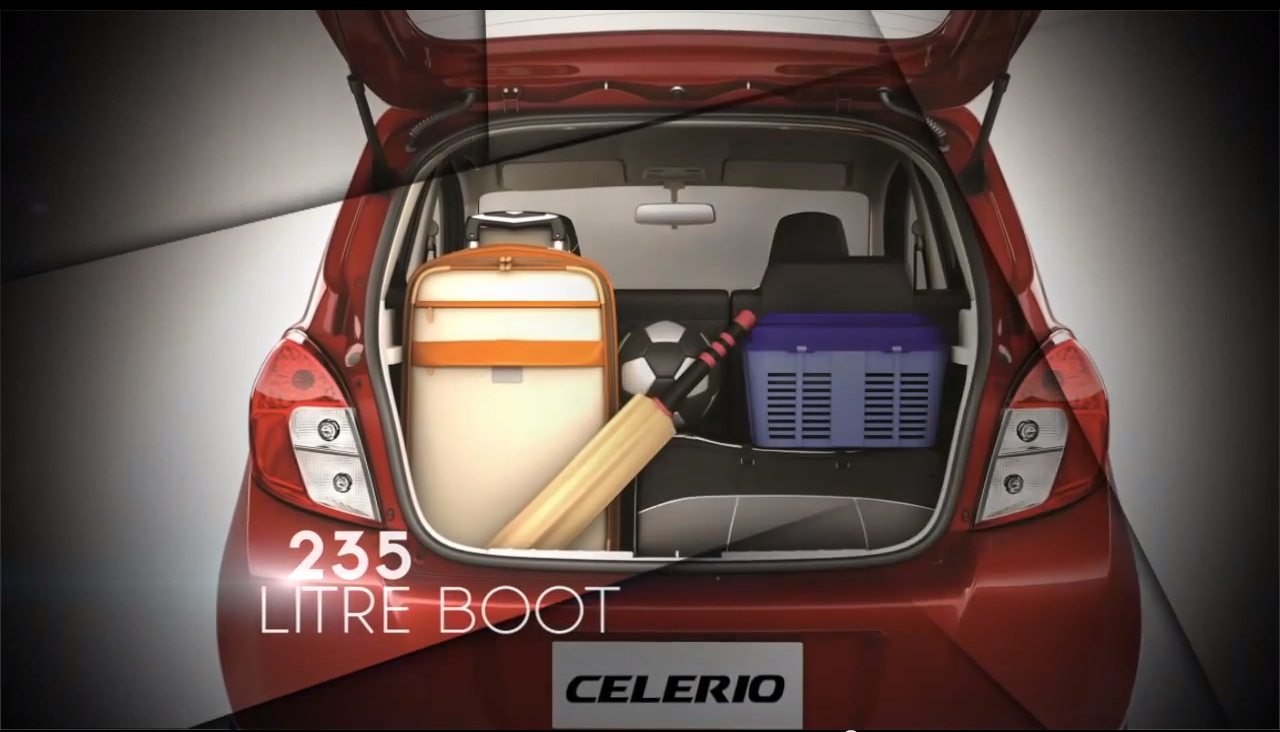 Maruti Celerio luggage compartment capture