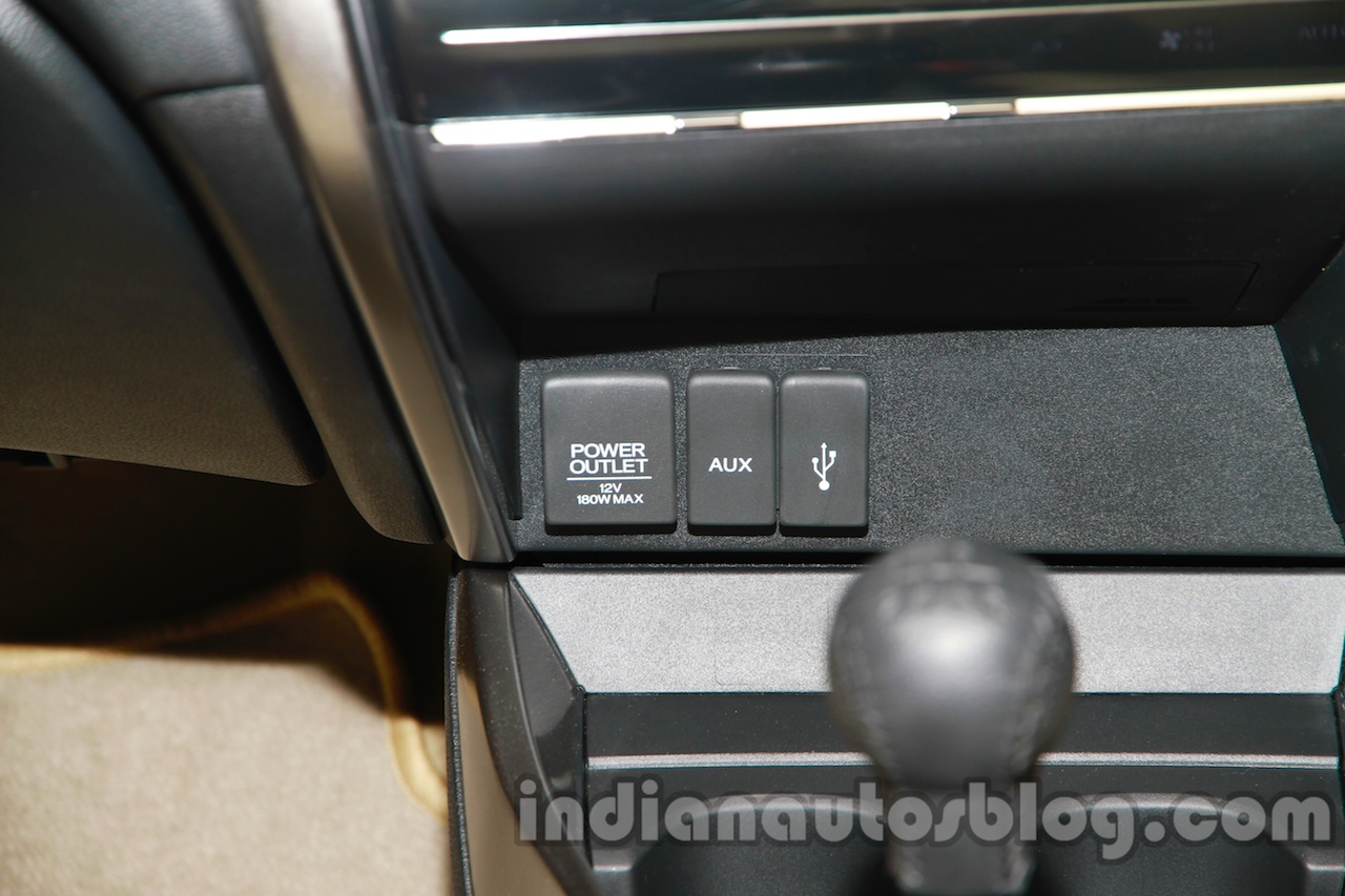 New Honda City diesel AUX and USB port from the launch