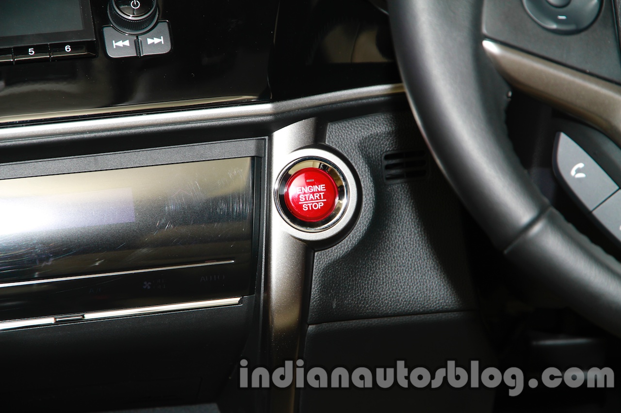 New Honda City diesel engine start-stop button from the launch