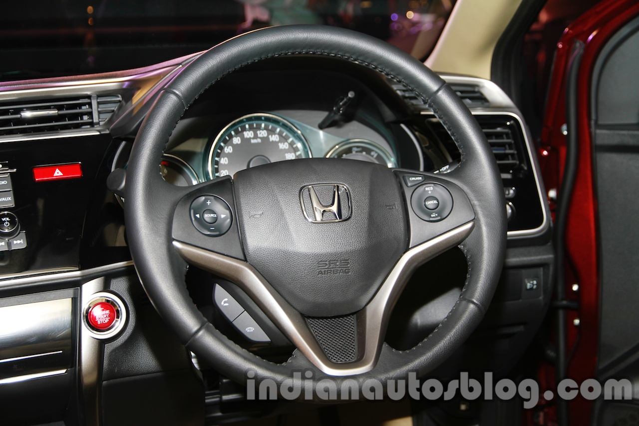 New Honda City diesel steering wheel from the launch