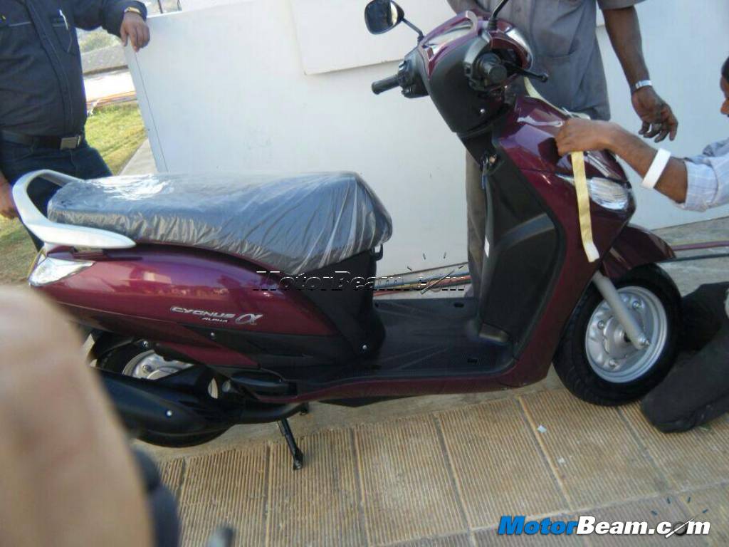 Yamaha Cygnus Alpha spied, launch at Auto Expo 2014