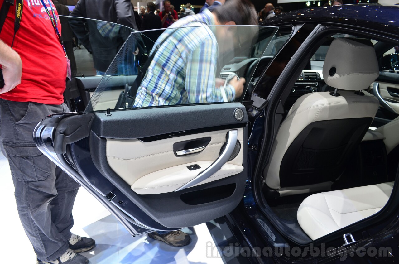 BMW 4 Series Gran Coupe frameless door at Geneva Motor Show