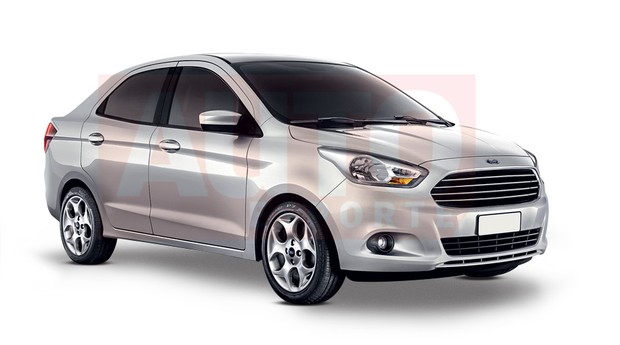 Ford Ka-based compact sedan rendered; Auto Expo unveil