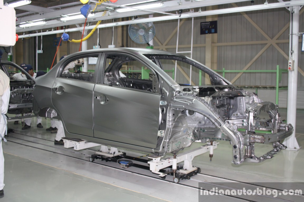 Honda Cars India Tapukara Plant body in white rolling out live