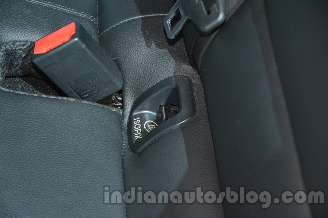 Mercedes GLA ISOFIX point rear at Auto Expo 2014