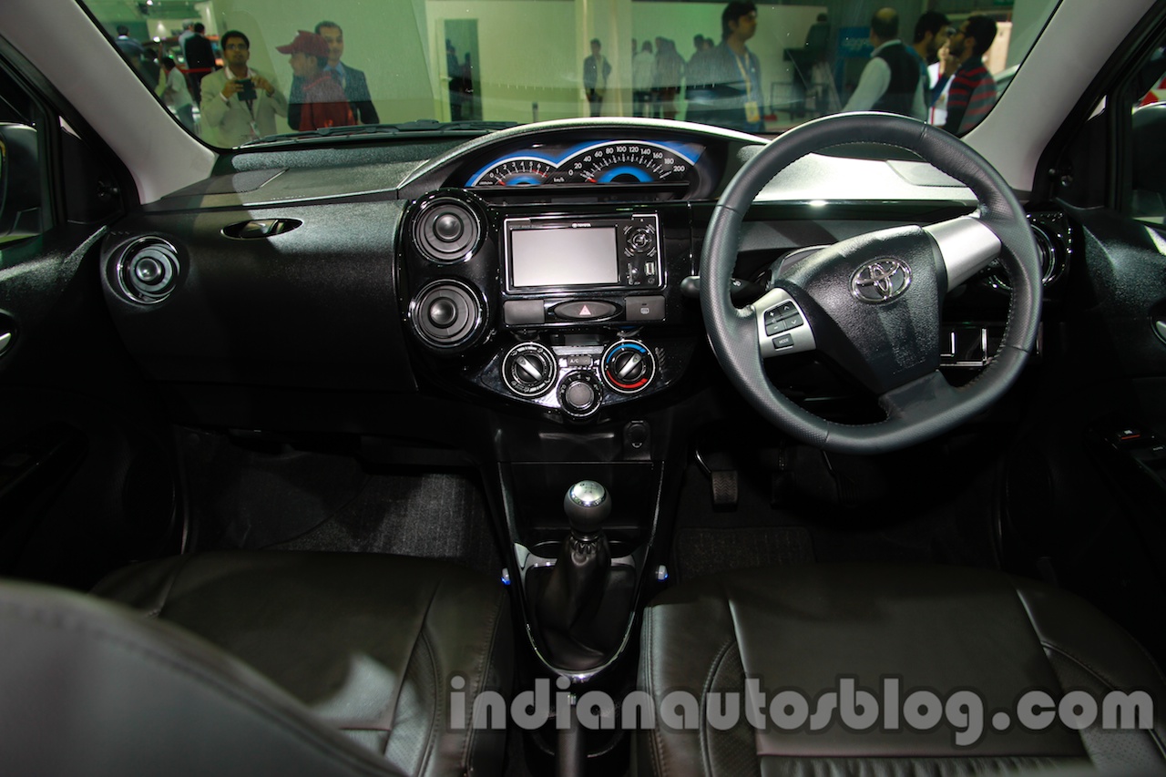 Toyota Etios Cross with accessories dashboard full view at 