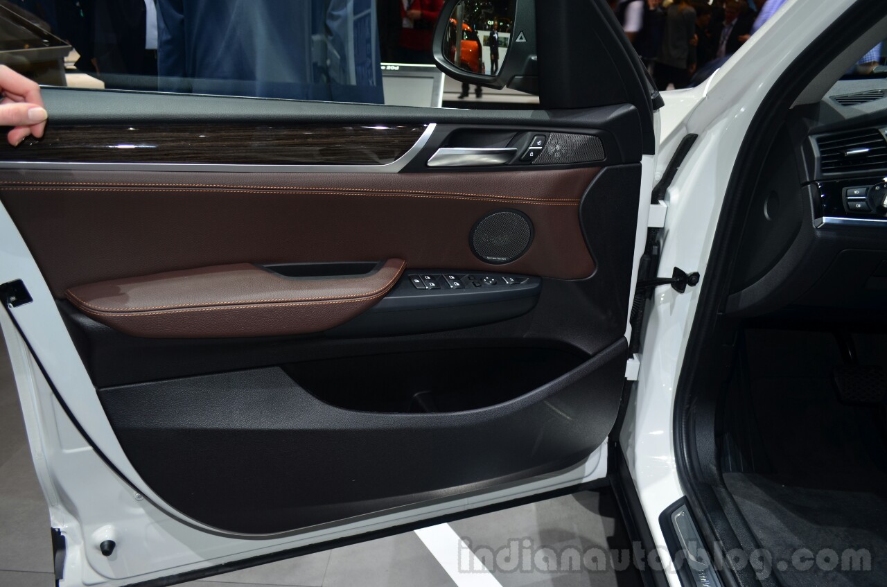 2015 BMW X3 door panel detail Geneva Live