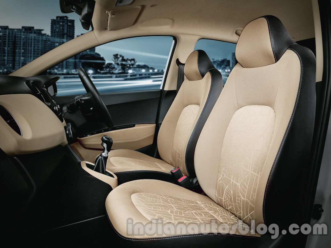 Hyundai Xcent front seating official image