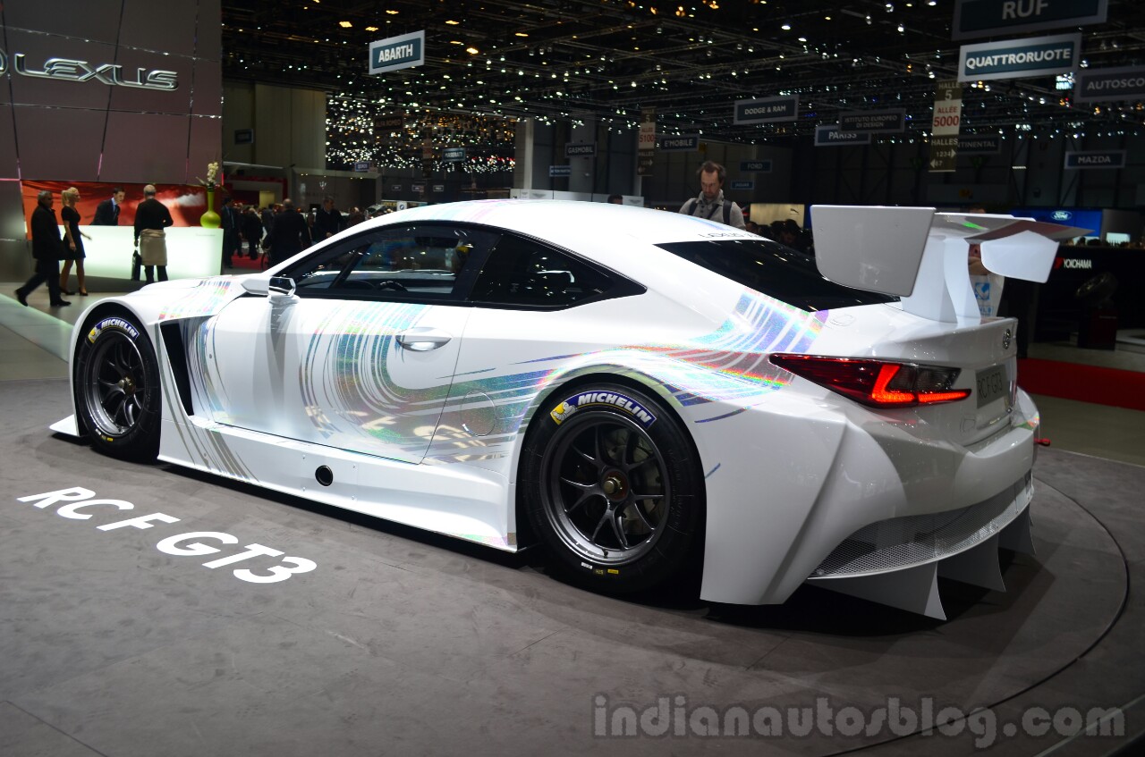 Lexus RC F GT3 concept rear three quarters view Lexus RC F GT3 concept rear three quarters view