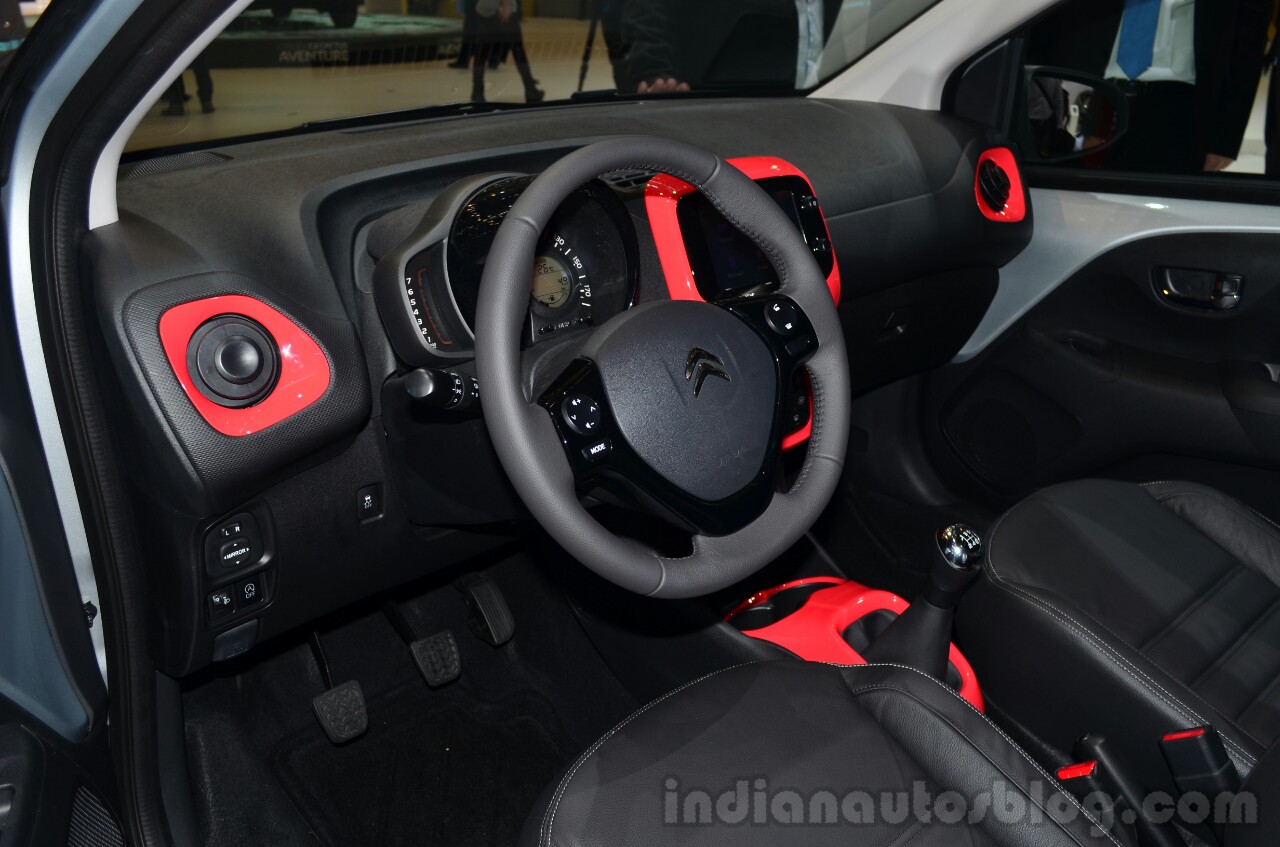 New Citroen C1 dashboard at Geneva Motor Show 2014