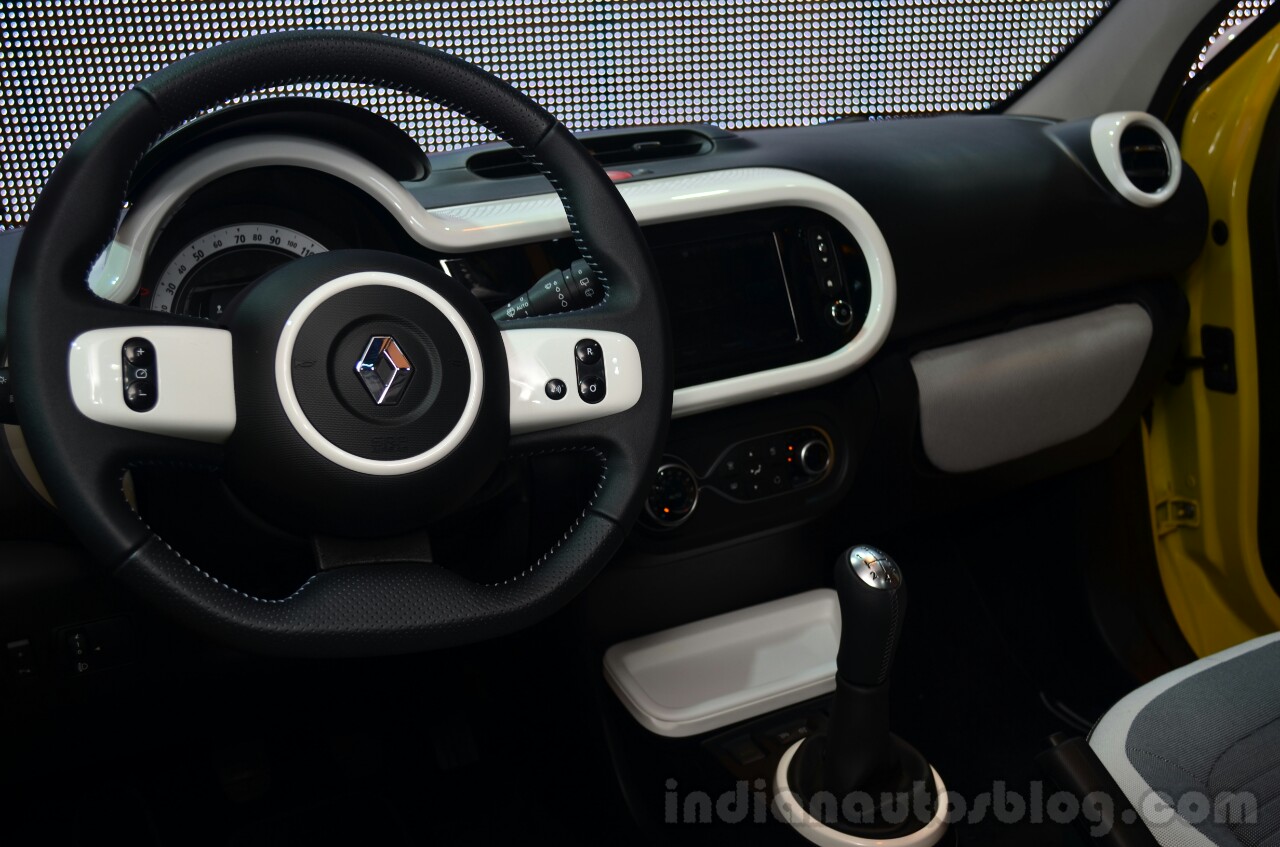 New Renault Twingo dashboard driver side at Geneva Motor Show