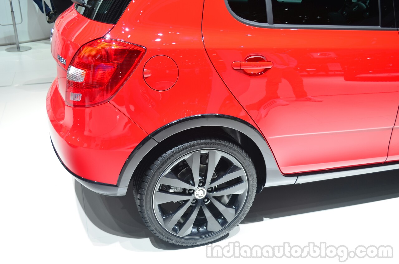 Skoda Fabia Monte Carlo rear overhang Geneva Live