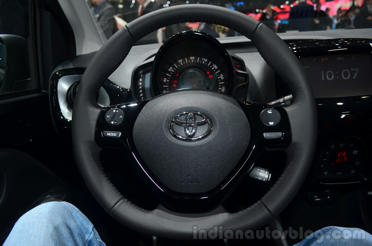 Toyota Aygo steering wheel Geneva Live